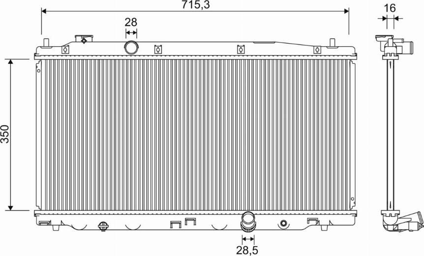 Valeo 701353 - Radiators, Motora dzesēšanas sistēma autodraugiem.lv