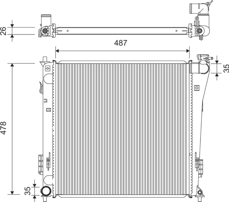 Valeo 701360 - Radiators, Motora dzesēšanas sistēma autodraugiem.lv