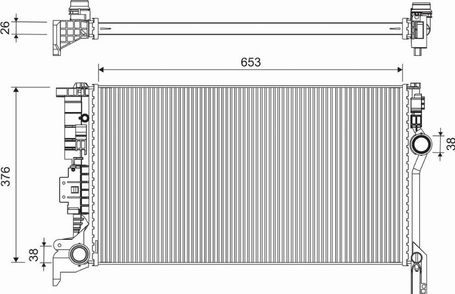 Valeo 701300 - Radiators, Motora dzesēšanas sistēma autodraugiem.lv