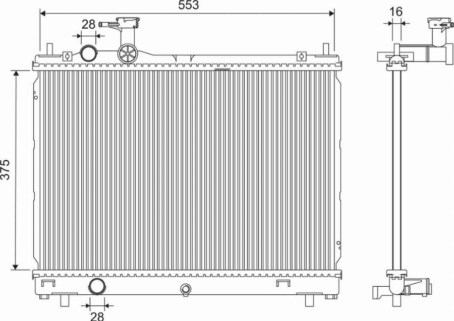 Valeo 701302 - Radiators, Motora dzesēšanas sistēma autodraugiem.lv