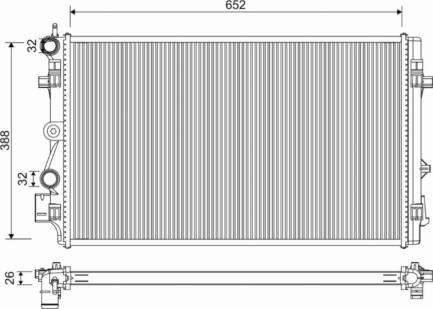 Valeo 701331 - Radiators, Motora dzesēšanas sistēma autodraugiem.lv