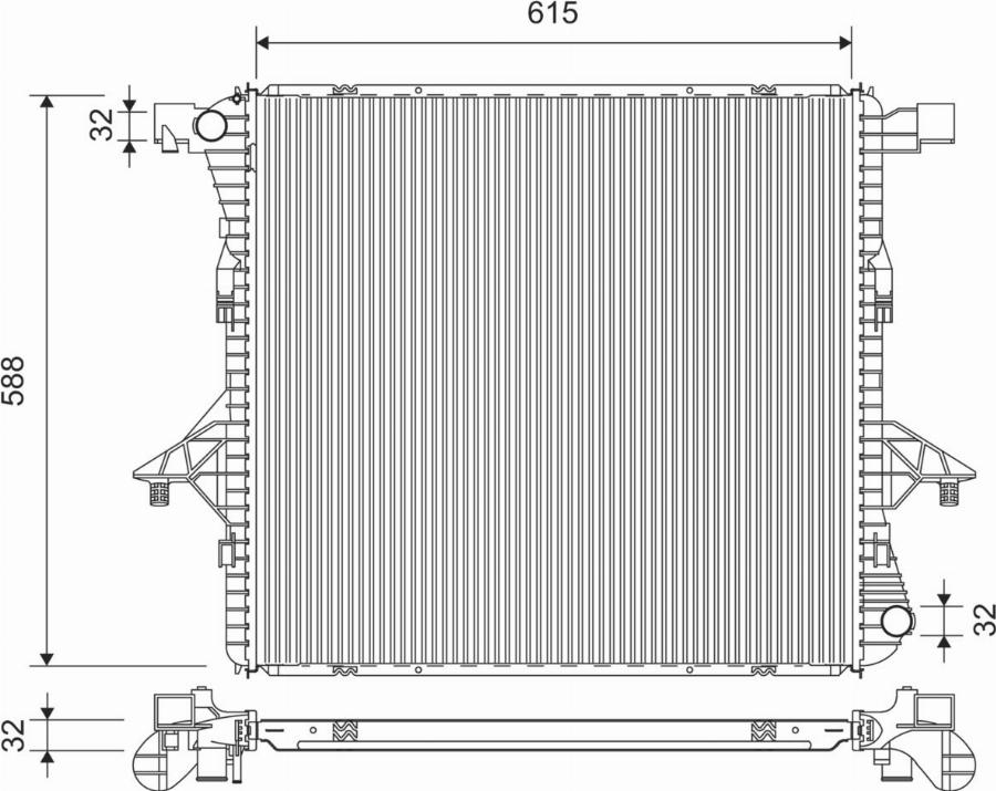 Valeo 701379 - Radiators, Motora dzesēšanas sistēma autodraugiem.lv