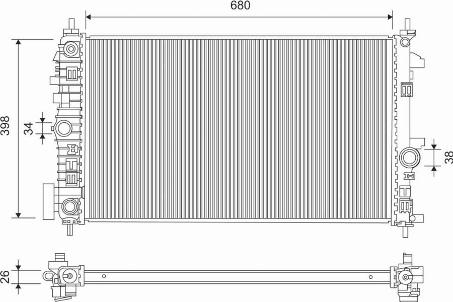 Valeo 701370 - Radiators, Motora dzesēšanas sistēma autodraugiem.lv