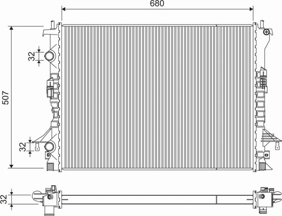 Valeo 701240 - Radiators, Motora dzesēšanas sistēma autodraugiem.lv