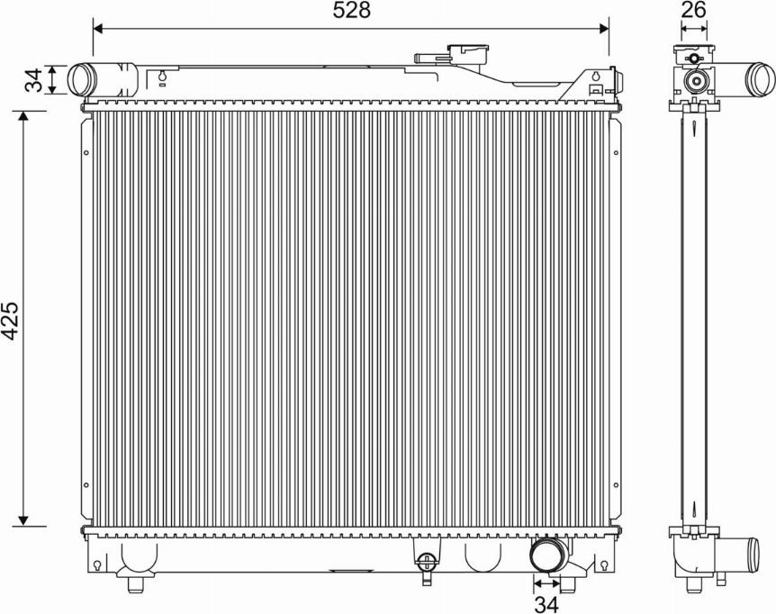 Valeo 701247 - Radiators, Motora dzesēšanas sistēma autodraugiem.lv