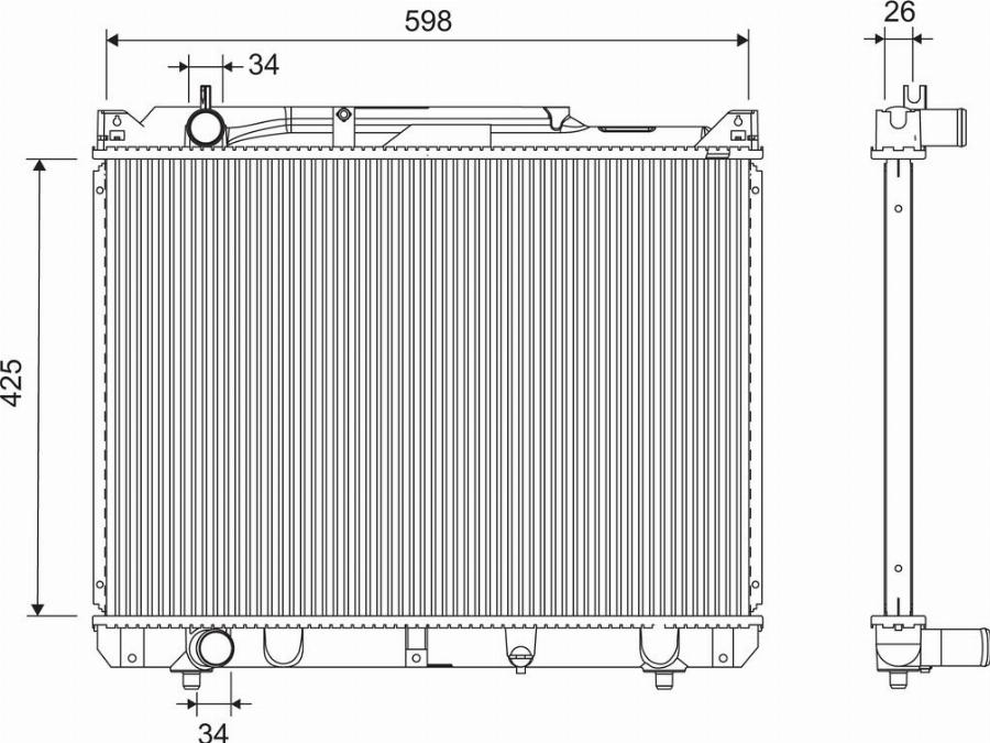 Valeo 701251 - Radiators, Motora dzesēšanas sistēma autodraugiem.lv