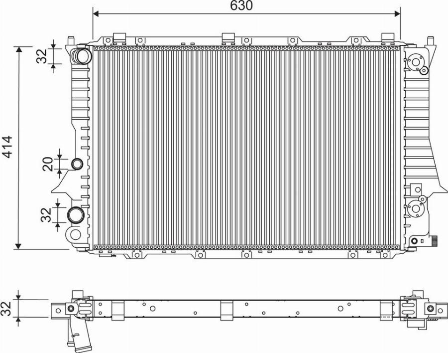 Valeo 701260 - Radiators, Motora dzesēšanas sistēma autodraugiem.lv