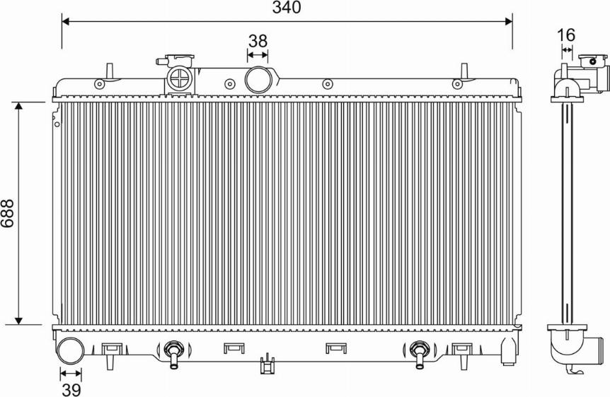 Valeo 701204 - Radiators, Motora dzesēšanas sistēma autodraugiem.lv