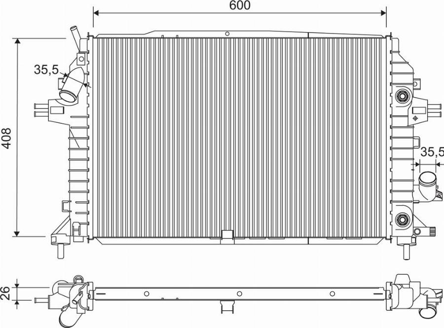 Valeo 701202 - Radiators, Motora dzesēšanas sistēma autodraugiem.lv