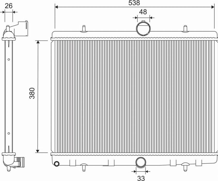 Valeo 701207 - Radiators, Motora dzesēšanas sistēma autodraugiem.lv