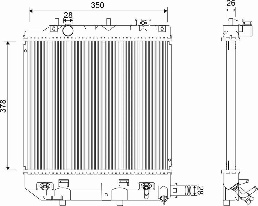 Valeo 701218 - Radiators, Motora dzesēšanas sistēma autodraugiem.lv