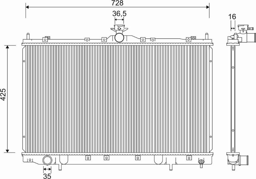 Valeo 701239 - Radiators, Motora dzesēšanas sistēma autodraugiem.lv