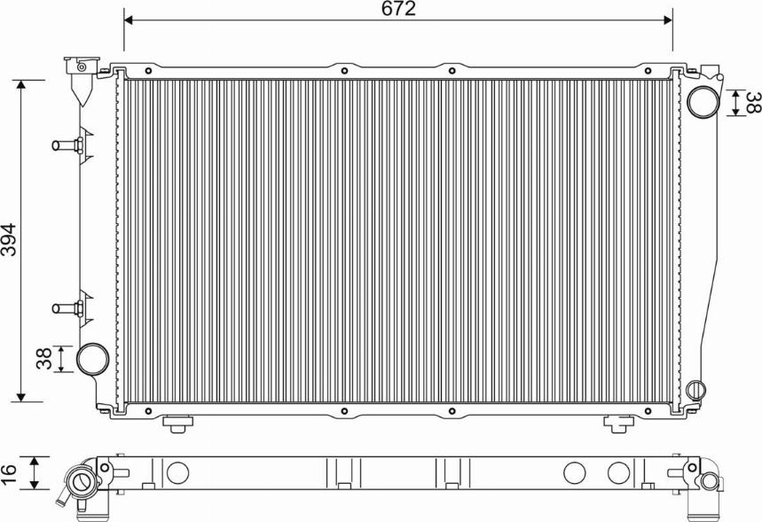 Valeo 701236 - Radiators, Motora dzesēšanas sistēma autodraugiem.lv