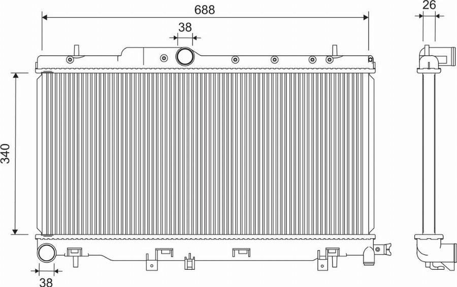 Valeo 701278 - Radiators, Motora dzesēšanas sistēma autodraugiem.lv