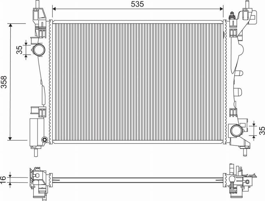 Valeo 701277 - Radiators, Motora dzesēšanas sistēma autodraugiem.lv