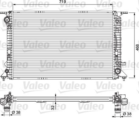 Valeo 701715 - Radiators, Motora dzesēšanas sistēma autodraugiem.lv