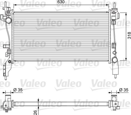 Valeo 701718 - Radiators, Motora dzesēšanas sistēma autodraugiem.lv