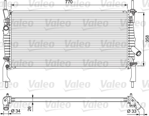 Valeo 701731 - Radiators, Motora dzesēšanas sistēma autodraugiem.lv