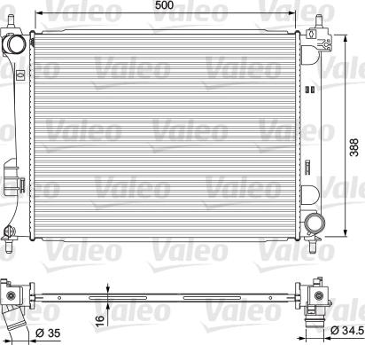 Valeo 701729 - Radiators, Motora dzesēšanas sistēma autodraugiem.lv