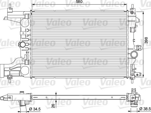 Valeo 701723 - Radiators, Motora dzesēšanas sistēma autodraugiem.lv