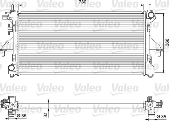 Valeo 701727 - Radiators, Motora dzesēšanas sistēma autodraugiem.lv