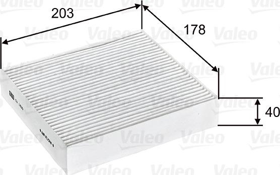 Valeo 715603 - Filtrs, Salona telpas gaiss autodraugiem.lv