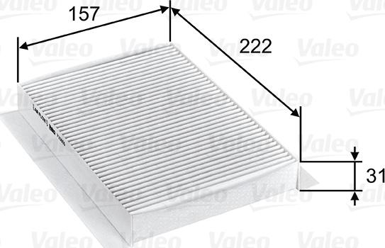 Valeo 715809 - Filtrs, Salona telpas gaiss autodraugiem.lv