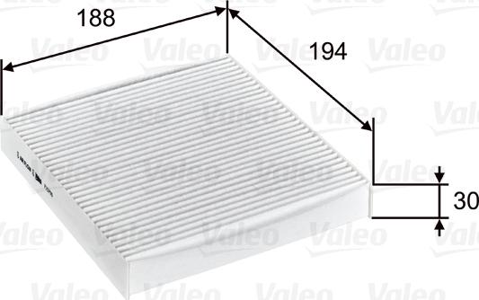 Valeo 715755 - Filtrs, Salona telpas gaiss autodraugiem.lv