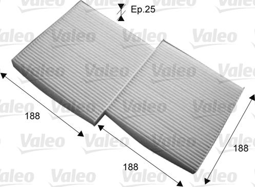 Valeo 715714 - Filtrs, Salona telpas gaiss autodraugiem.lv