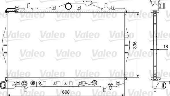 Valeo 734956 - Radiators, Motora dzesēšanas sistēma autodraugiem.lv