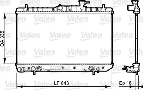 Valeo 734960 - Radiators, Motora dzesēšanas sistēma autodraugiem.lv