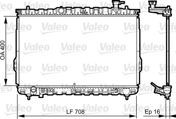 Valeo 734909 - Radiators, Motora dzesēšanas sistēma autodraugiem.lv