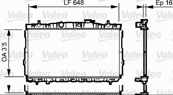 Valeo 734903 - Radiators, Motora dzesēšanas sistēma autodraugiem.lv