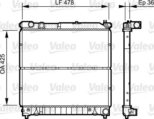 Valeo 734919 - Radiators, Motora dzesēšanas sistēma autodraugiem.lv