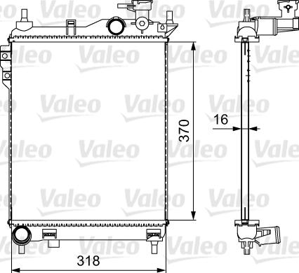 Valeo 734910 - Radiators, Motora dzesēšanas sistēma autodraugiem.lv