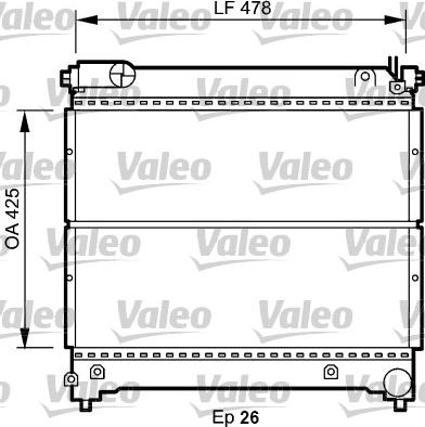 Valeo 734918 - Radiators, Motora dzesēšanas sistēma autodraugiem.lv