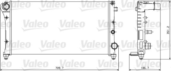 Valeo 734924 - Radiators, Motora dzesēšanas sistēma autodraugiem.lv