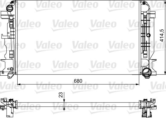 Valeo 734926 - Radiators, Motora dzesēšanas sistēma autodraugiem.lv