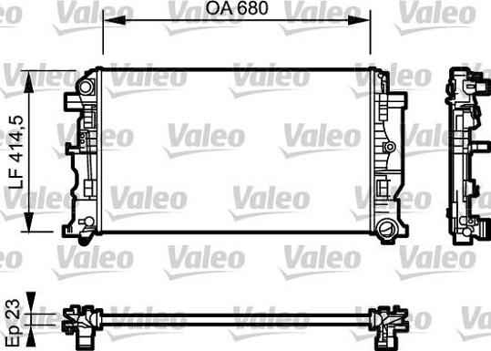 Valeo 734926 - Radiators, Motora dzesēšanas sistēma autodraugiem.lv