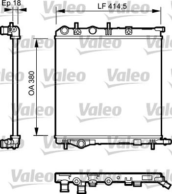 Valeo 734921 - Radiators, Motora dzesēšanas sistēma autodraugiem.lv