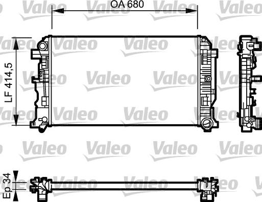 Valeo 734928 - Radiators, Motora dzesēšanas sistēma autodraugiem.lv