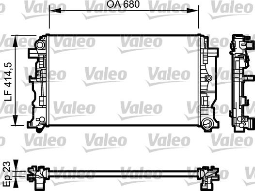 Valeo 734927 - Radiators, Motora dzesēšanas sistēma autodraugiem.lv