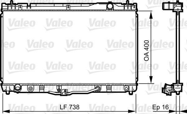 Valeo 734492 - Radiators, Motora dzesēšanas sistēma autodraugiem.lv