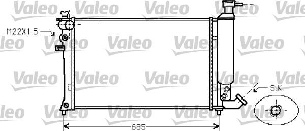 Valeo 734454 - Radiators, Motora dzesēšanas sistēma autodraugiem.lv