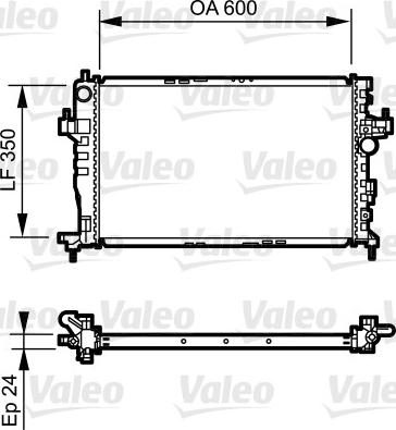 Valeo 734464 - Radiators, Motora dzesēšanas sistēma autodraugiem.lv