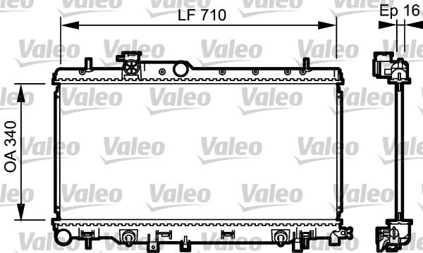 Valeo 734465 - Radiators, Motora dzesēšanas sistēma autodraugiem.lv