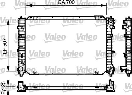 Valeo 734468 - Radiators, Motora dzesēšanas sistēma autodraugiem.lv