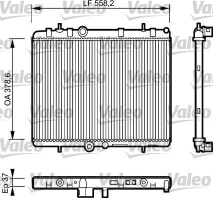 Valeo 734463 - Radiators, Motora dzesēšanas sistēma autodraugiem.lv