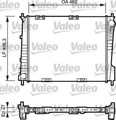 Valeo 734462 - Radiators, Motora dzesēšanas sistēma autodraugiem.lv
