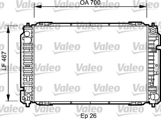 Valeo 734467 - Radiators, Motora dzesēšanas sistēma autodraugiem.lv
